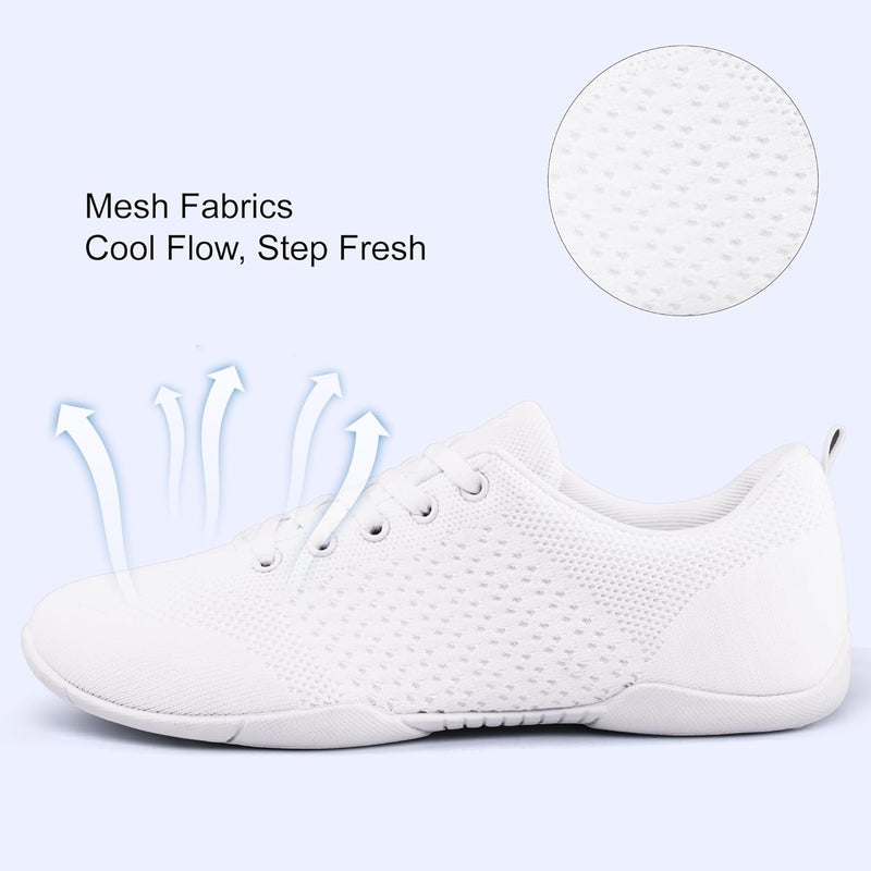 ARCLIBER Cheer Shoes Women White Dance Shoes,Cheerleading Sports Training Athletic Tennis Comfortable Shoes - Image 2